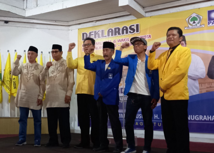 Yusuf-Hendro Deklarasi Pasangan, Lalu Daftar Pertama ke KPU Kota Tasikmalaya