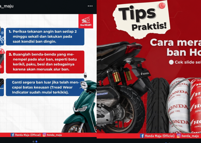 Jangan Tunggu Licin! Tips Merawat Ban Motor Honda Ini Bisa Cegah Risiko Kecelakaan Saat Berkendara