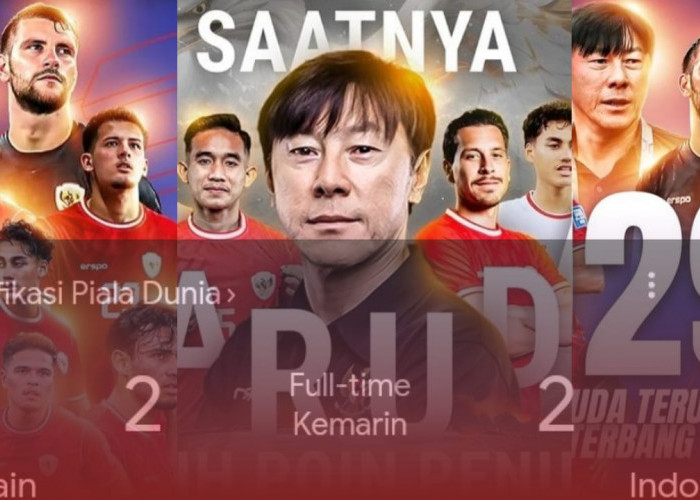 FULLTIME ! Hasil Imbang Timnas Indonesia VS Bahrain, Drama Hingga Menit Akhir