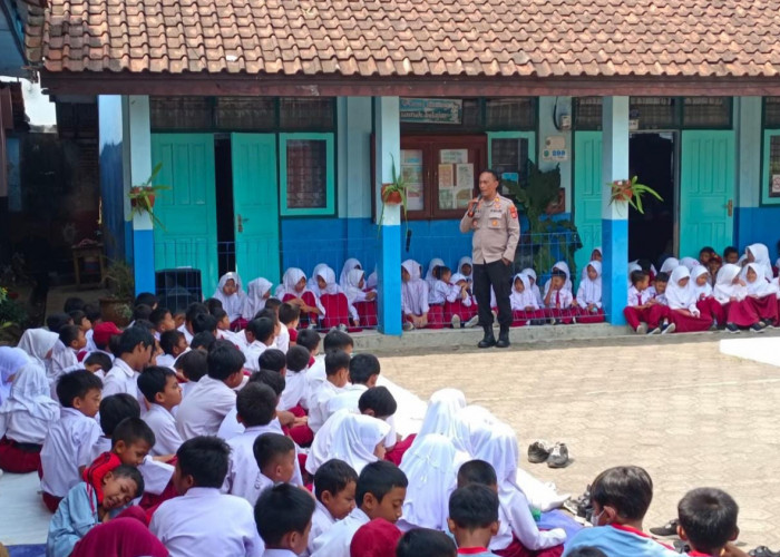 Cegah Bullying pada Anak, Polsek Pataruman Edukasi Puluhan Murid SD Negeri di Kota Banjar 