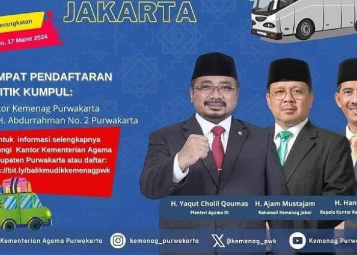 Balik Mudik Gratis Bersama Kemenag Dibuka, Kota Tujuan Menuju Bandung dan Jakarta, Simak Cara Daftarnya!