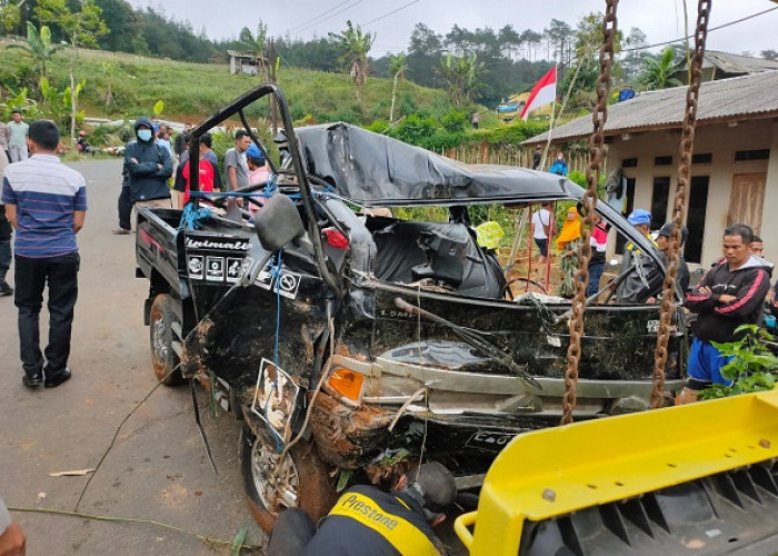 Tragedi Pikap Terjun ke Jurang yang Tewaskan 8 Orang di Ciamis Masih Diselidiki Kepolisian