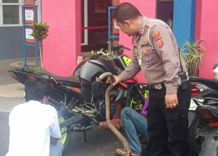 Polisi Kota Tasikmalaya Razia Knalpot Bising di Sekolah, Tindakan Tegas Tanpa Tilang