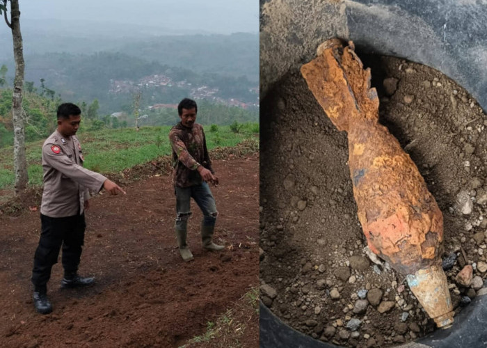 Petani di Tasikmalaya Kaget Temukan Mortir saat Menggali Parit Selokan