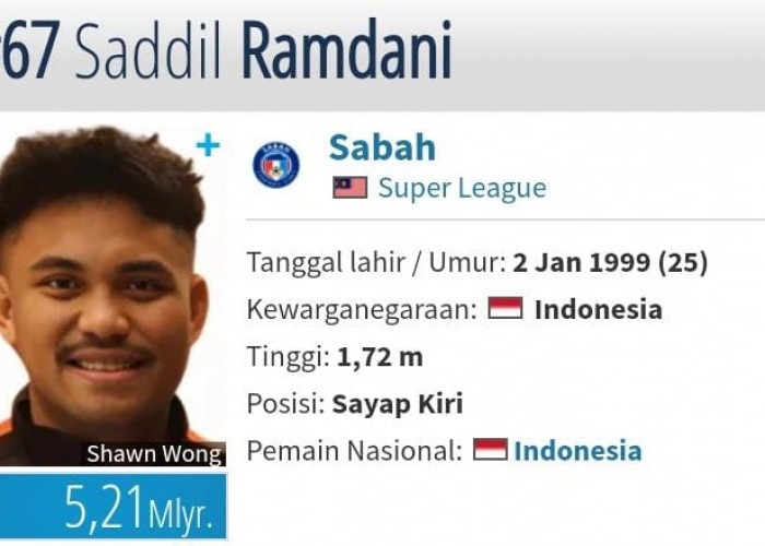 Fantastis! Jika Saddil Ramdani Gabung Persib Harga Nilai Pasar 3 Pemain Lokal Capai Rp13 Miliar