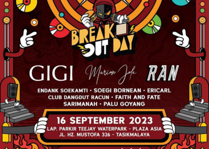 Sebelum Dewa 19, Gigi Konser di Tasikmalaya dalam Festival Musik Break Out Day Fest