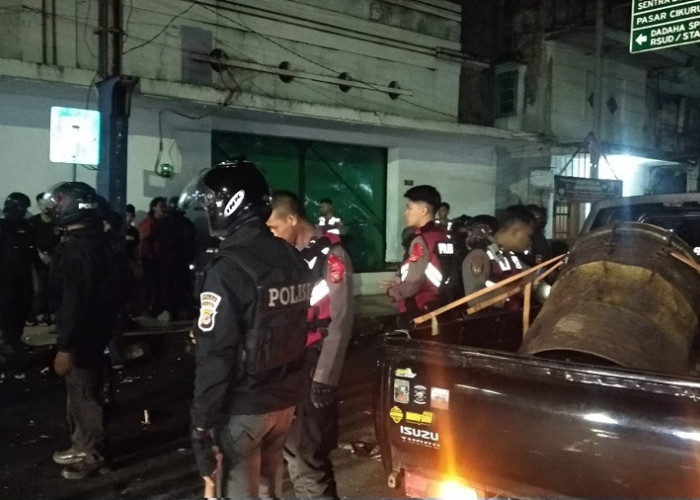 Peserta Takbir Keliling Dihadang Polisi, Ternyata Bawa Miras Saat di Jalan HZ Mustofa