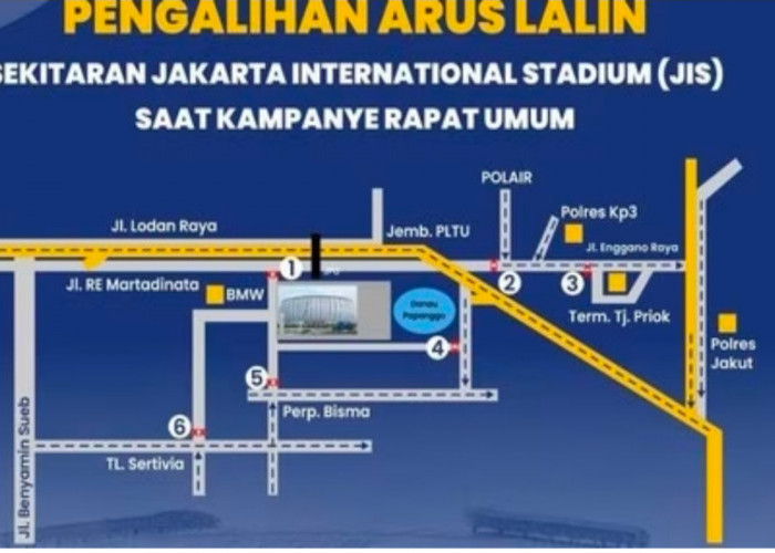 2 Kampanye Akbar Pilpres 2024 di Jakarta, Inilah Rekayasa Arus Lalu Lintas di Kawasan JIS dan GBK