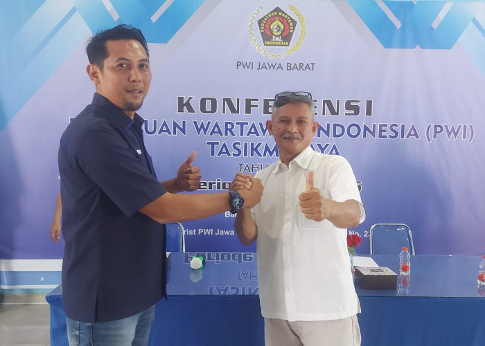 Asep Juhariyono Gantikan Firman Suryaman Jadi Ketua PWI Tasikmalaya
