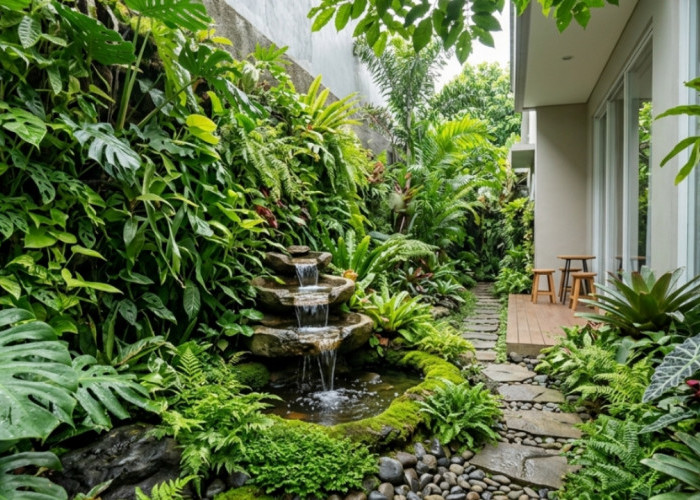 Sulap Lahan Sempit Jadi Hutan Mini! Ide Taman Tropis Minimalis yang Bikin Rumah Lebih Adem