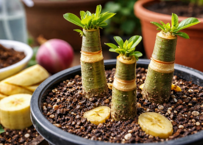 Cara Jitu Stek Adenium: Sekali Potong Bisa Jadi Banyak Tanaman Baru