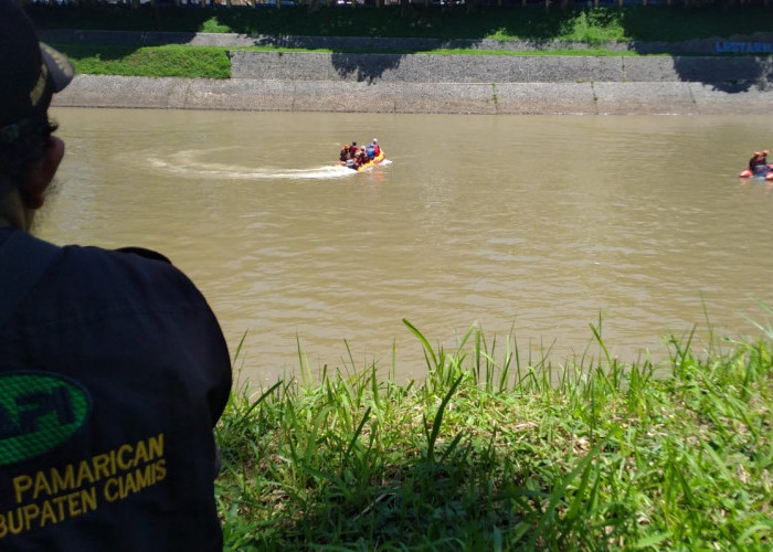 Pemuda yang Terjatuh dari Atas Jembatan Dobo Kota Banjar ke Sungai Citanduy Belum Ditemukan