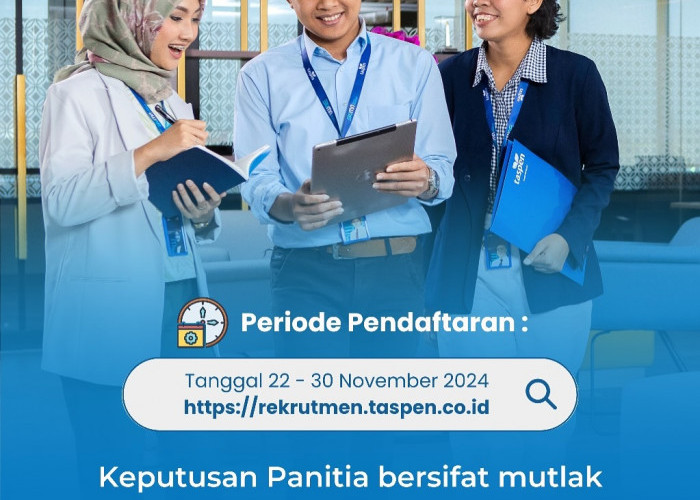 Lowongan Kerja PT Taspen Bidang Teknologi Informasi, Berikut Persyaratan dan Posisi yang Dibutuhkan 