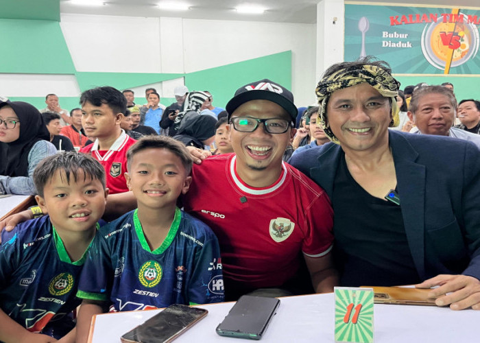 Viman-Diky Nobar Timnas Indonesia vs Arab Saudi, Usung Komitmen Bangkitkan Prestasi Olahraga Kota Tasikmalaya