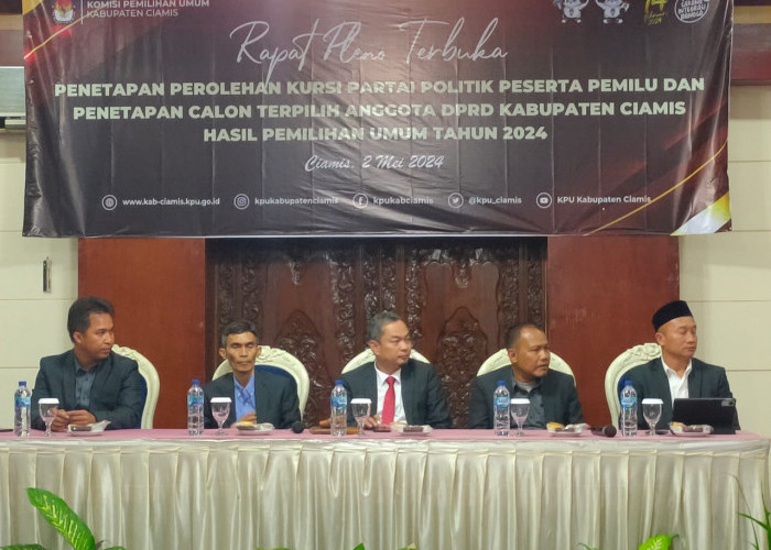 KPU Kabupaten Ciamis Umumkan 50 Anggota DPRD Terpilih Hasil Pemilu 2024, ini Rinciannya