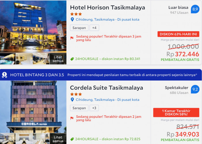 Staycation di Kota Tasikmalaya, Booking Hotel di Aplikasi Ini, Harganya Murah Bangettts