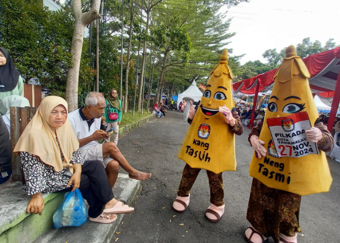 Pilkada 2024 Kota Tasikmalaya Diluncurkan, Maskotnya Payung Geulis Kang Taslih dan Neng Tasmi 