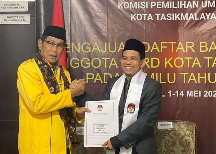 Alasan Naik Delman Saat DPD Partai Golkar Daftarkan 45 Bacaleg ke KPU Kota Tasikmalaya