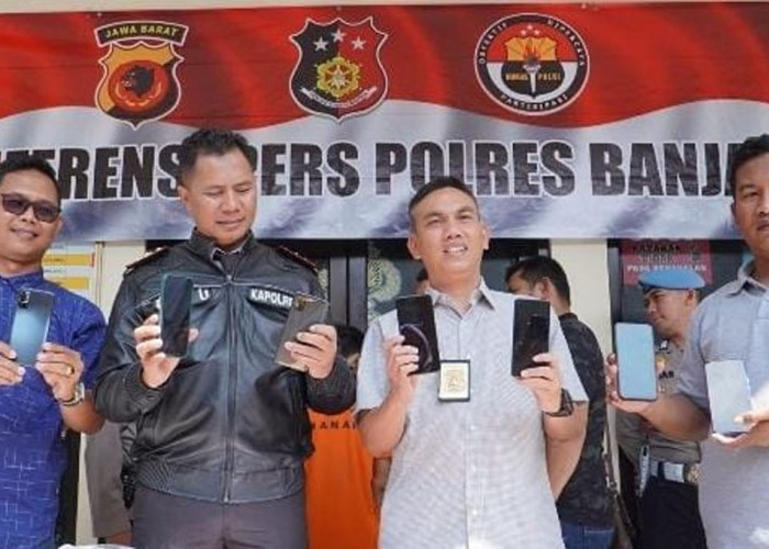Polres Banjar Ringkus Komplotan Pencuri Spesial Rest Area Lintas Provinsi, 12 HP Diamankan