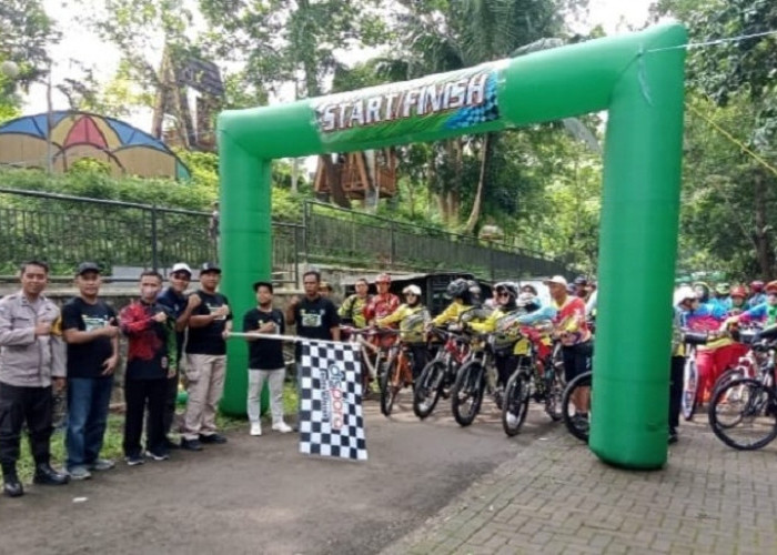 Ratusan Pecinta Sepeda Jajal Bike Park Lembah Pajamben, Meriahkan Hari Jadi Kota Banjar