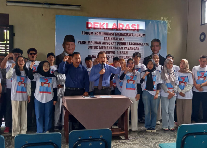 Mahasiswa dan Advokat di Tasikmalaya Deklarasi Dukung Prabowo-Gibran, ini Alasannya