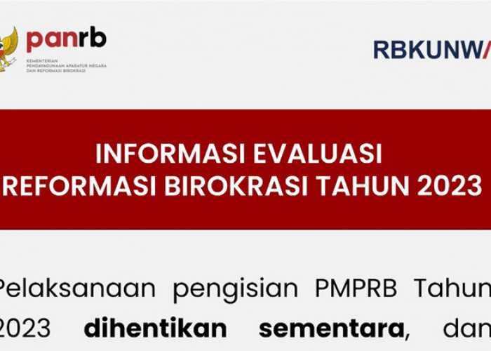 Kementerian PAN RB Hentikan Pengisian PMPRB Tahun 2023, Tunggu Peraturan Baru yang Segera Diterbitkan