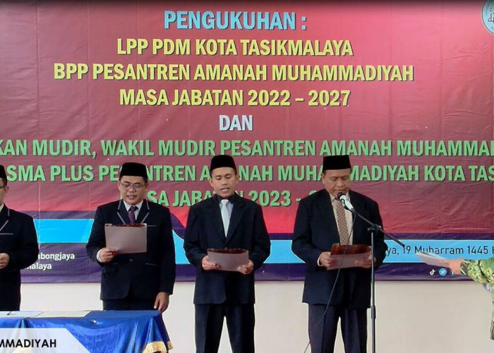 PW Muhammadiyah Jawa Barat Kukuhkan Mudir, Wakil Mudir dan Kepala SMA Plus Pesantren Amanah