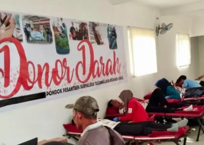 Donor Darah Santri Suryalaya Hasilkan 44 Labu, PMI Sebut Jadi Kontribusi Penting bagi Pasien