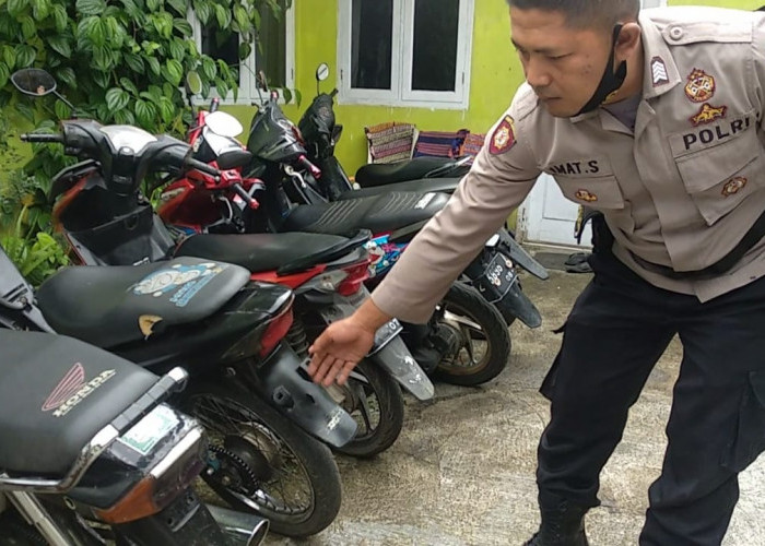 Polisi di Mangkubumi Tertibkan Motor Knalpot Bising di Lingkungan Sekolah