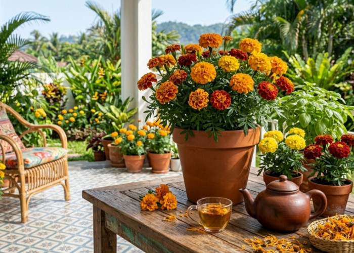Awalnya Cuma Hiasan, Ternyata Marigold Bisa Jadi Tanaman Hias Cantik Sekaligus Herbal 