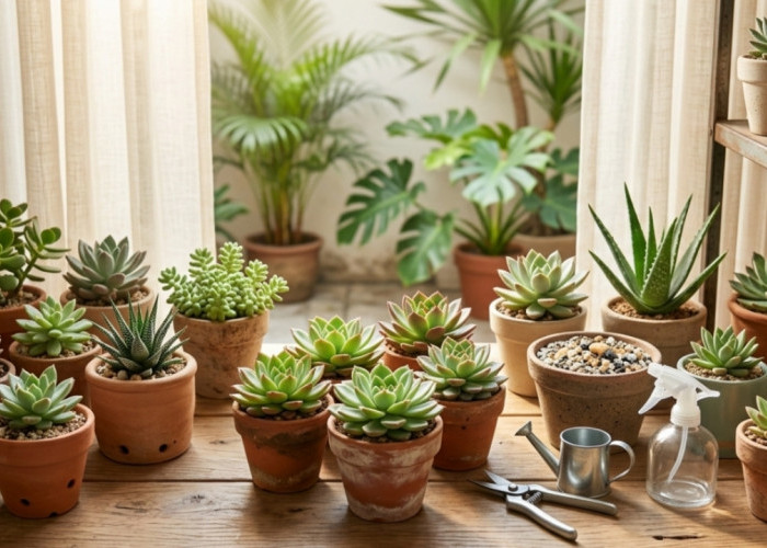 Sukulen Nggak Gampang Busuk! Ini Cara Sederhana Biar Tetap Segar, Tahan Panas, dan Enak Dipandang