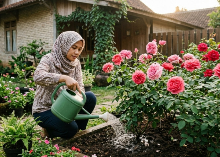 Sering Menyiram Tapi Mawar Tetap Layu? Ini Cara Penyiraman yang Benar agar Tanaman Rajin Berbunga