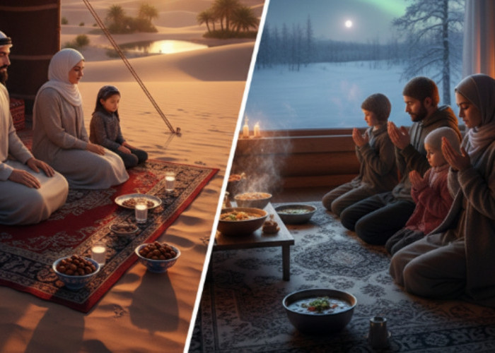 Potret Ramadhan di Negara Dengan Cuaca Ekstrem, Dari Gurun Membara hingga Negeri Matahari Panjang