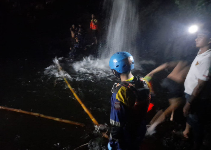 Peziarah Asal Bandung Tenggelam saat Mandi di Curug Tasikmalaya, Mendadak Air Membesar, Arus Semakin Deras