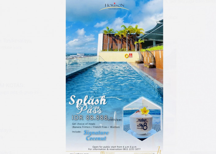 Splash Day Pass! Nikmatnya Signature Coconut Hotel Horison Tasikmalaya