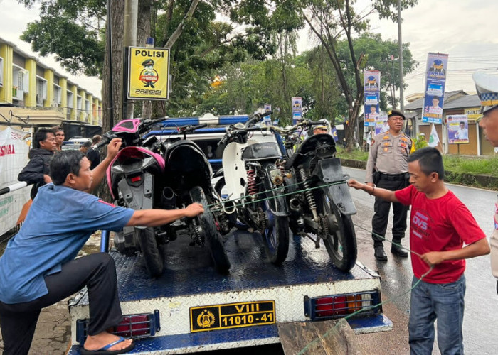Polisi di Kota Tasikmalaya Gencarkan Razia Kendaraan Berknalpot Bising, Tindak Tegas Geng Motor
