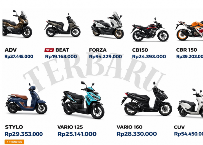 Lengkap ! Daftar Harga Motor Baru Honda Januari 2026 Terbaru dari BeAT hingga yang Tembus Miliaran