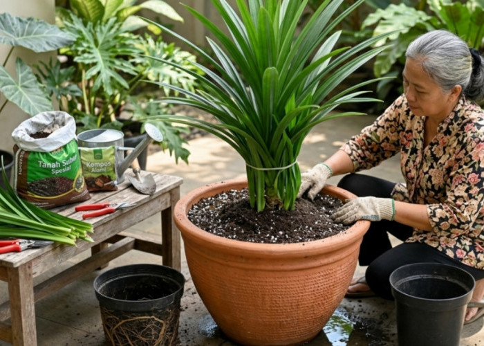 Cara Simpel Bikin Pandan Bali Cepat Besar di Pot, Begini Trik Perawatan Sederhananya