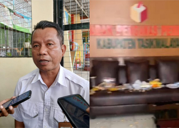 Kantor Bawaslu Kabupaten Tasikmalaya Diteror! Ruang Kerja Ketua Dirusak