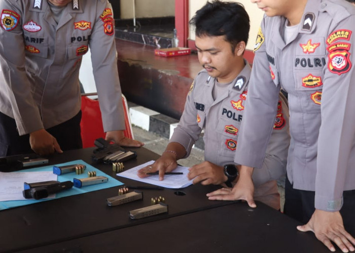 Polres Tasikmalaya Periksa Senjata Api Anggota, Waka Polres: Kesiapan dan Disiplin Jadi Kunci Keamanan!