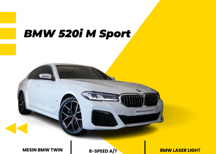 BMW 520i M Sport, Sedan Mewah dengan Desain Sporty dan Fitur Canggih