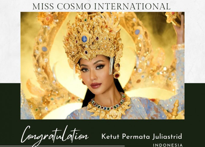 Indonesia Kembali Mengukir Prestasi di Panggung Internasional, Ketut Permata Juliastrid Juara Miss Cosmo 2024