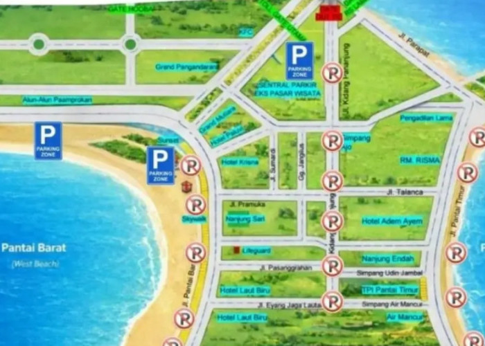 Dishub Pangandaran Berlakukan Larangan Parkir di Bahu Jalan Pantai Mulai Akhir Pekan