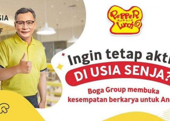 KEREN Pepper Lunch Indonesia Buka Lowongan Kerja untuk Lansia Usia 60 Tahun ke Atas Ini Kualifikasi dan Jobnya