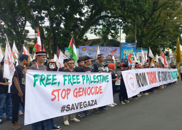 Suara dari Taman Kota, Warga Tasikmalaya Turun ke Jalan Bela Palestina