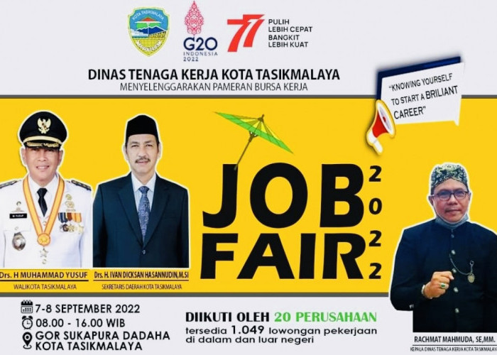 20 Perusahaan Buka 1.049 Lowongan Pekerjaan, Datang Saja ke Job Fair 2022 di Dadaha Kota Tasikmalaya
