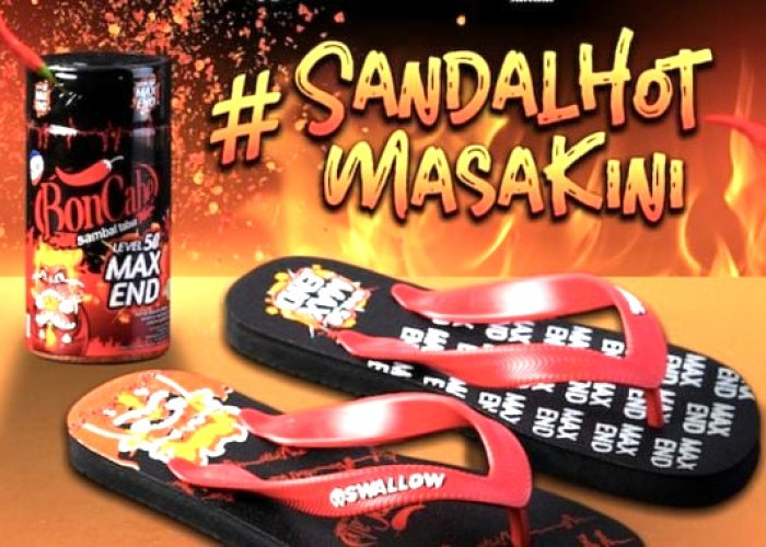 Lakukan Kolaborasi dengan Swallow, BonCabe Rilis Sandal Jepit Hot Masa Kini, Segini Harganya Kalau Mau Beli