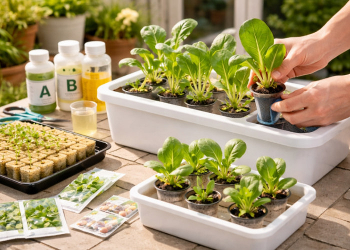 Praktis Dijamin Berhasil! Cara Menanam Sayuran Hidroponik di Rumah dengan Paket Sederhana, Cocok untuk Pemula