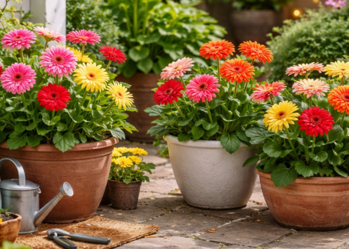 Menata Gerbera di Sudut Taman Rumah: Tips Dekorasi Estetik Sekaligus Sehat untuk Rumah Modern