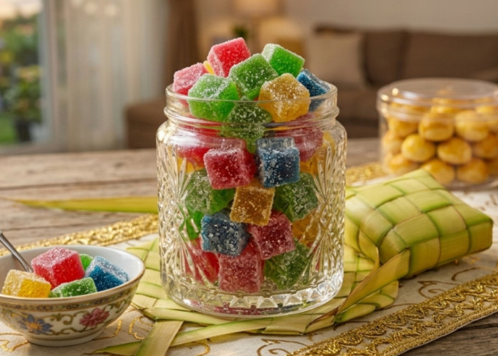 Kue Lebaran Simpel yang Bikin Anak Ketagihan: Resep Jelly Kering Warna-Warni dengan Kristal Gula Cantik